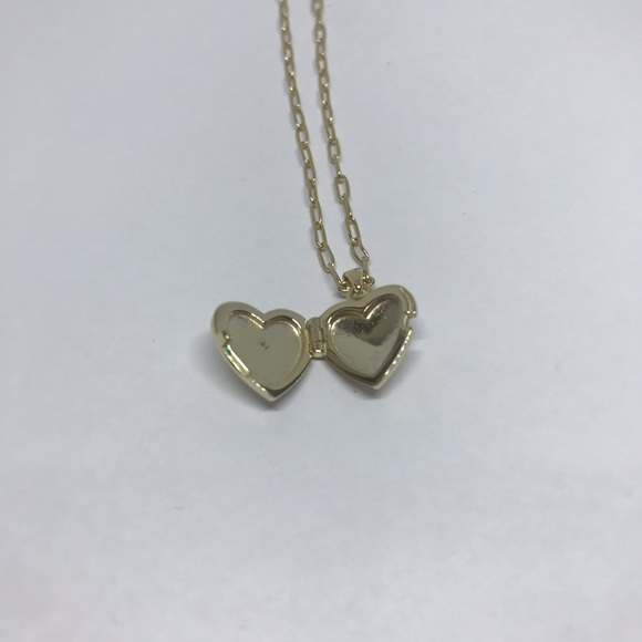 Keepsake Starburst Cz 14k Gold Heart Locket - Picture 6 of 13